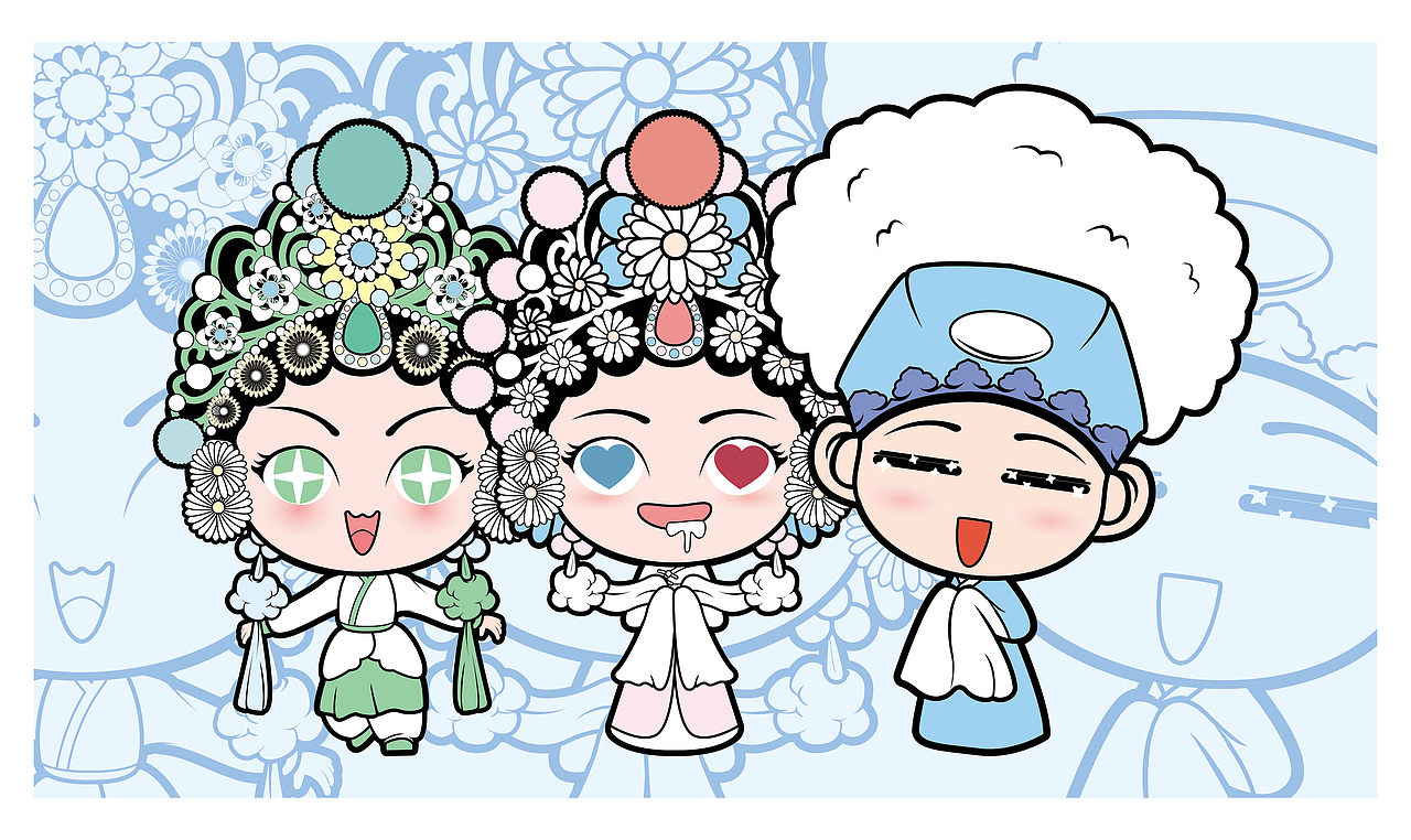 潮剧ip形象设计（图ZMjU1ODc4MDA4） - IP形象 - 站酷设计师是怡宝吖原创素材 - 站酷ZCOOL