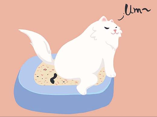 手绘插画| 猫咪自己在家的一天