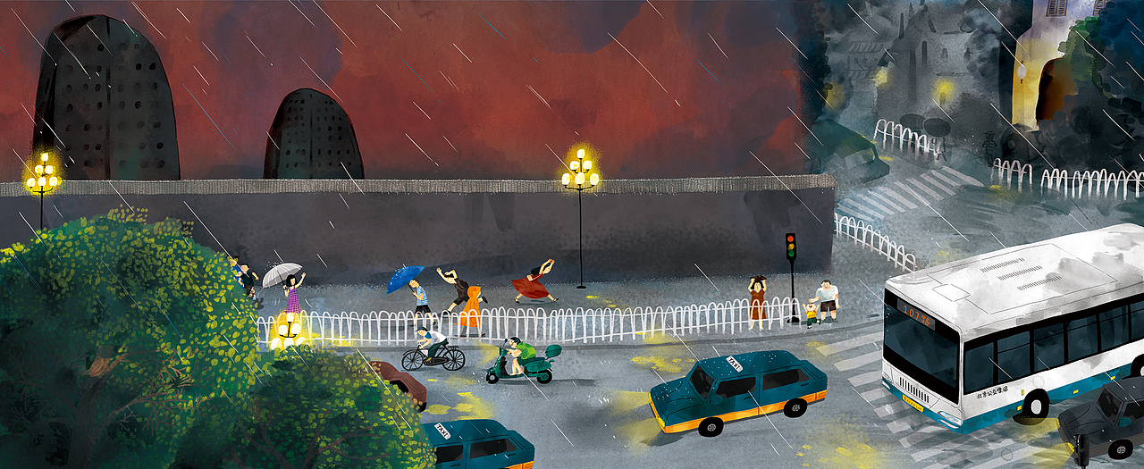 充满童趣的画面