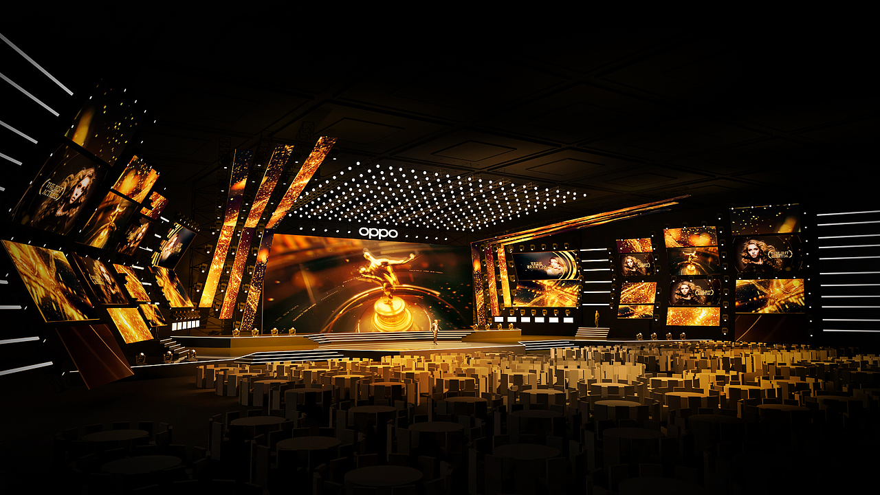 2021oppo年会舞台设计