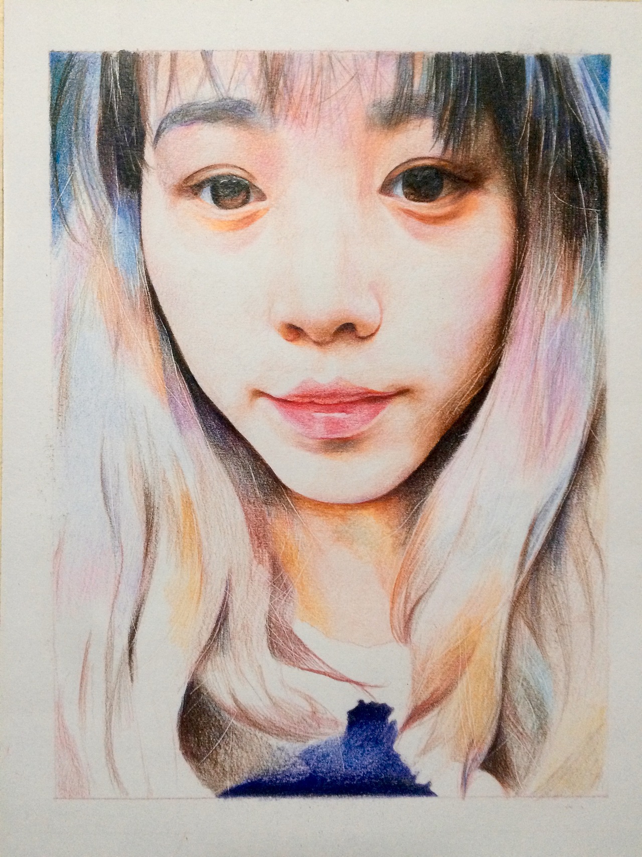 纸本彩铅 肖像定制（图ZNDM0ODcxNjg=） - 绘画 - 站酷设计师路加水彩原创素材 - 站酷ZCOOL