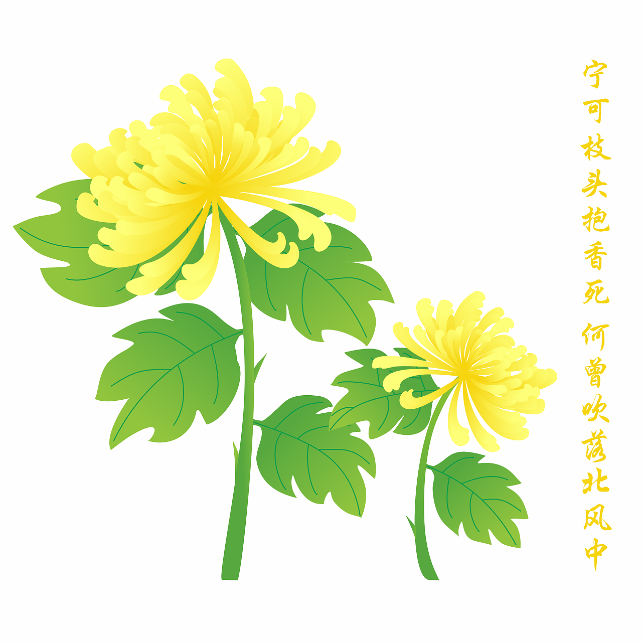 梅兰竹菊 折扇