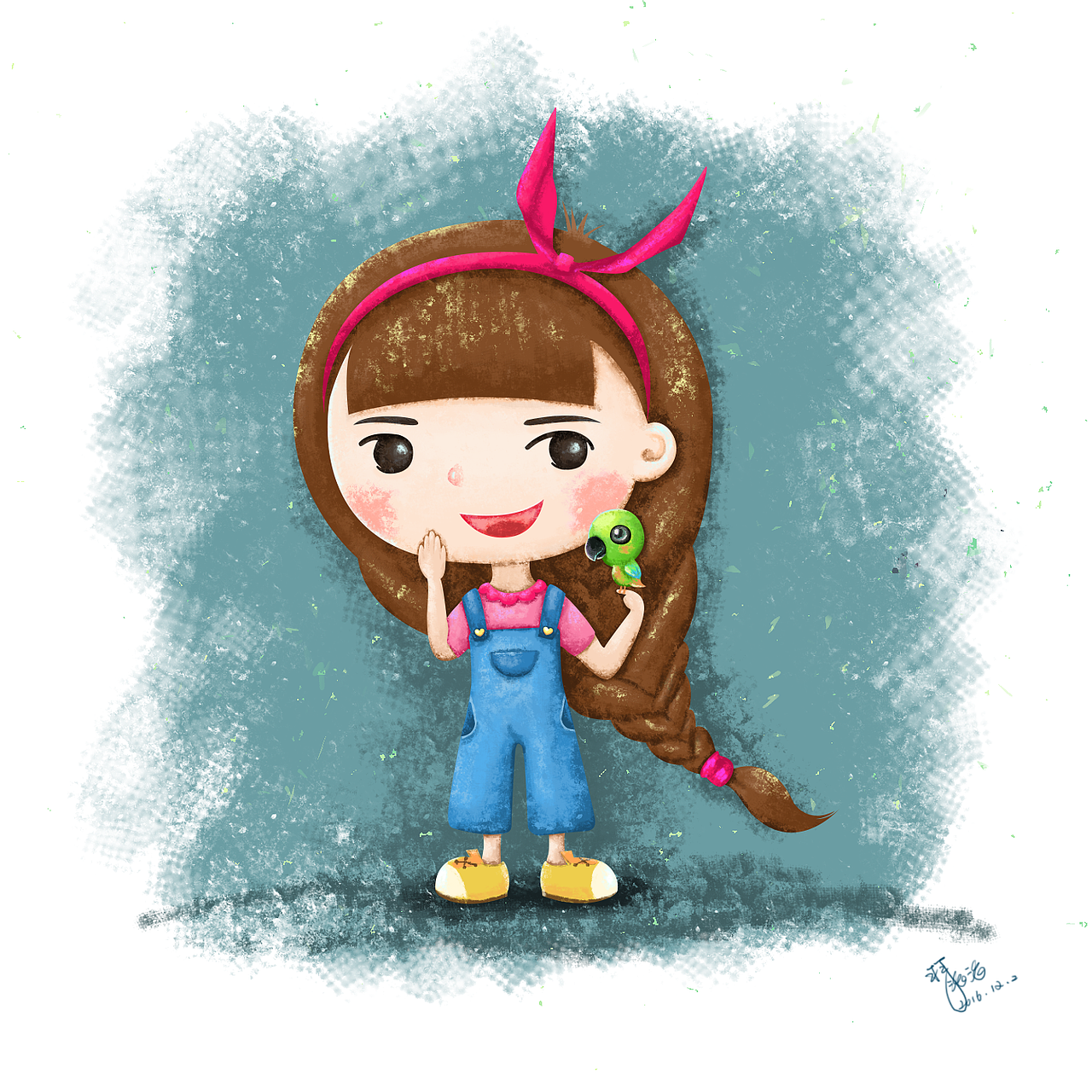 如果以后我有一个女儿（图ZNjY1NTEzMjA=） - 新锐潮流插画 - 站酷设计师羽洛洛原创素材 - 站酷ZCOOL