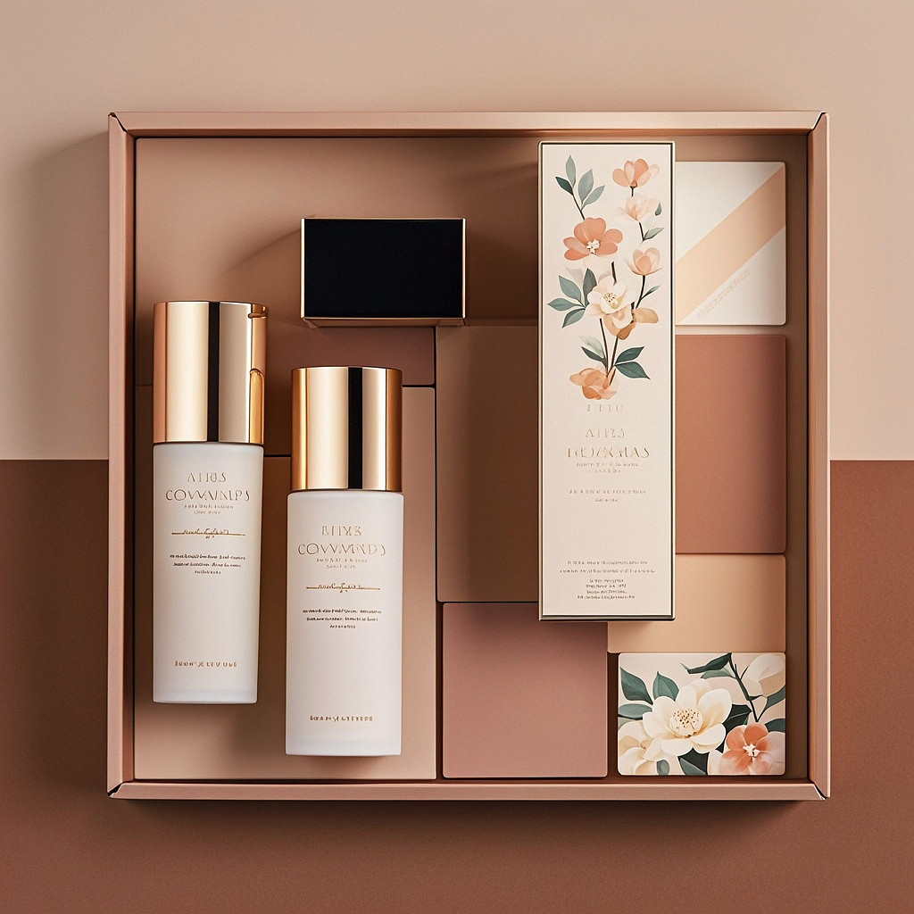 咖色系列，美妆包装设计（图ZMzc0ODk1NjMy） - AI作品 - 站酷设计师朴素的老汉原创素材 - 站酷ZCOOL