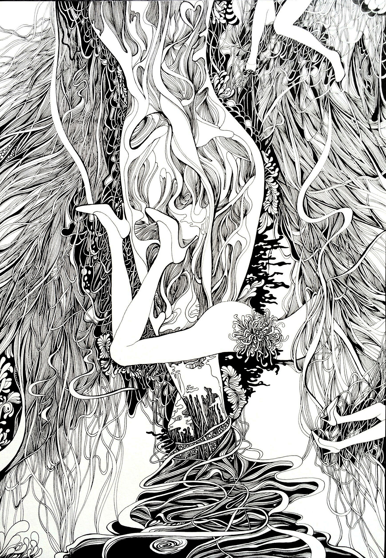 《归》（图ZMjA4MzU1ODg=） - 艺术插画 - 站酷设计师_kmomo原创素材 - 站酷ZCOOL