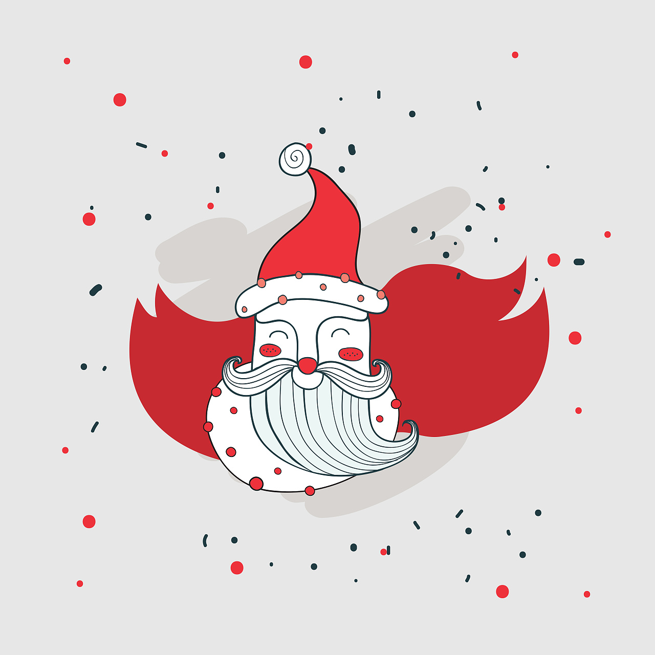可爱圣诞老人表情包图片素材免费下载 - 觅知网