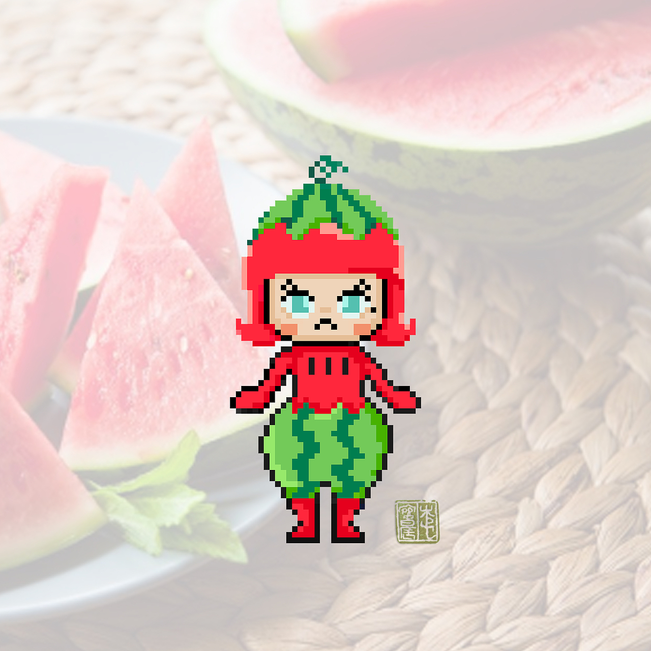 水果molly娃|插画|像素画|change77_原创作品-站酷zcool