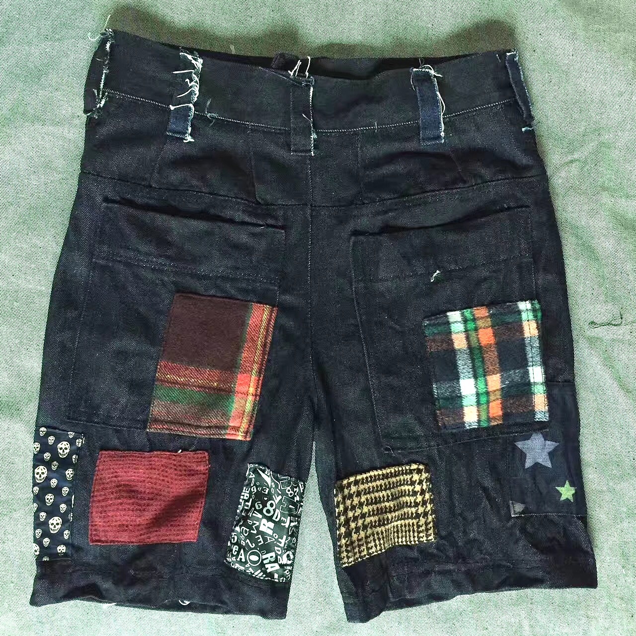 火星老菜-手工拼布花色牛仔