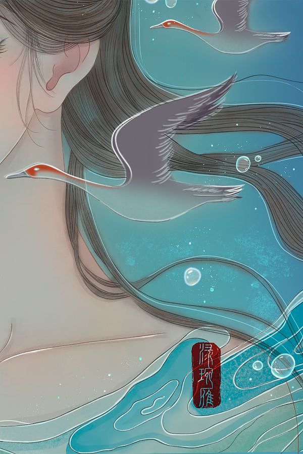 白露·候鸿雁（图ZMzYyNDE3NjY0） - 概念设定 - 站酷设计师渌琬雁原创素材 - 站酷ZCOOL