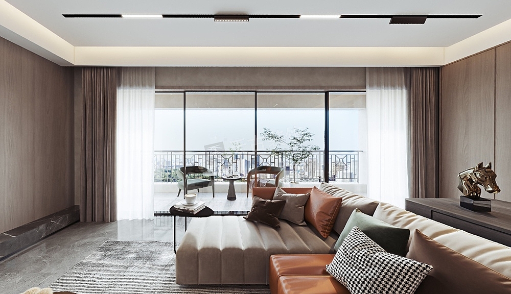 龙湖舜山府二期137平米户型装修,轻奢风格设计