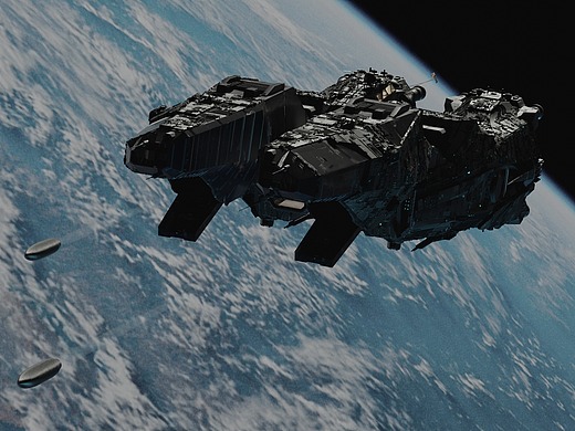 【afcm】科幻战舰/飞船 dd-134 隐形驱逐舰