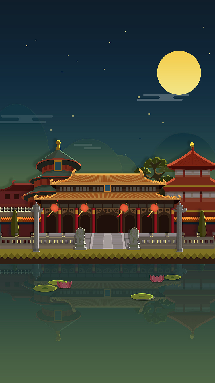 建筑 夜景（图ZNTg4MjQ3NzI=） - 游戏UI - 站酷设计师茉颜原创素材 - 站酷ZCOOL