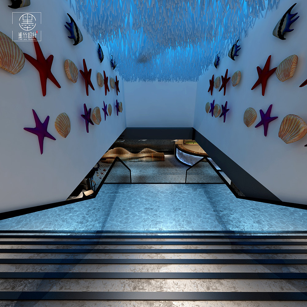 魚上漁海鮮餐廳——西安餐廳設(shè)計公司,海鮮餐廳設(shè)計（圖ZMTU4ODEzNzg0） - 家裝設(shè)計 - 站酷設(shè)計師西安餐館設(shè)計公司原創(chuàng)素材 - 站酷ZCOOL