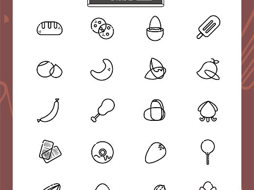 坚果零食图标设计（个人主页-ZNTU5MTI4NjQ=） - 图标 - 站酷设计师北璃清梦原创素材 - 站酷ZCOOL