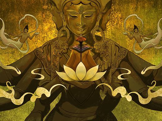 《器魂绘语》文物形象概念设计插画