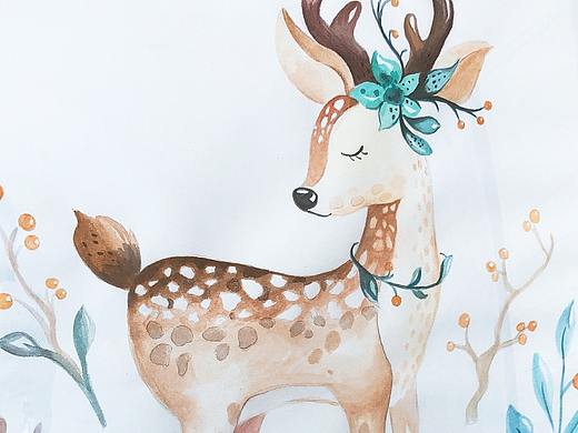 水彩小鹿 装饰画