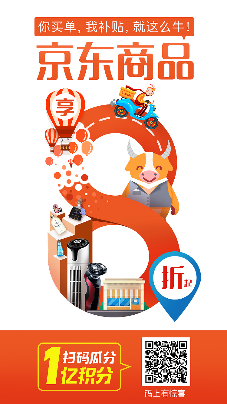 商品折扣活动系列海报