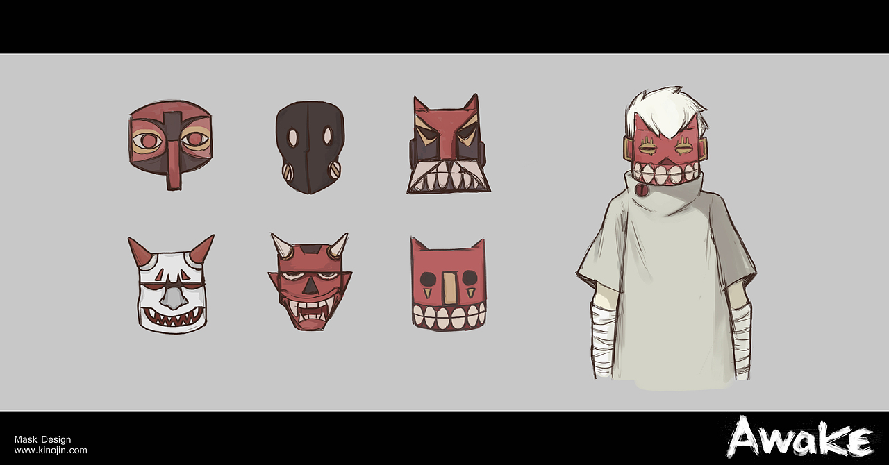 awake 二维动画角色设定与海报设计