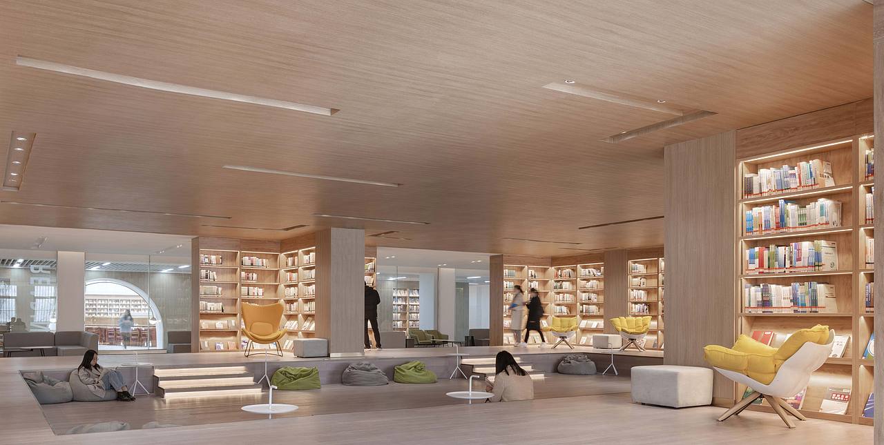 商丘学院图书馆 | Shangqiu University Library（图ZMjYyNDM2NTAw） - 其他空间 - 站酷设计师YINIAN壹念叁仟原创素材 - 站酷ZCOOL
