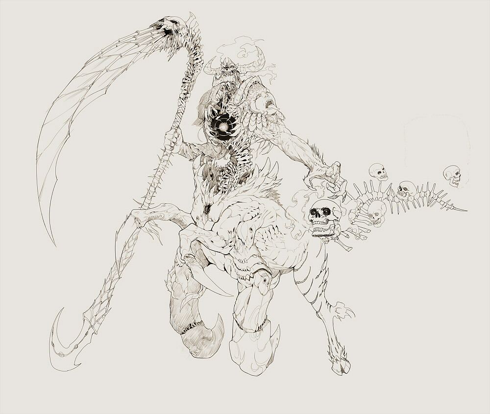 妖魔系列（图ZNjYxMjM1MTI=） - 单幅漫画 - 站酷设计师朽木可雕oooeo原创素材 - 站酷ZCOOL