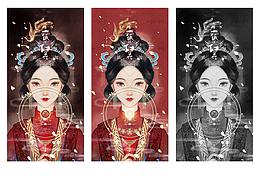 古风插画《扶摇》