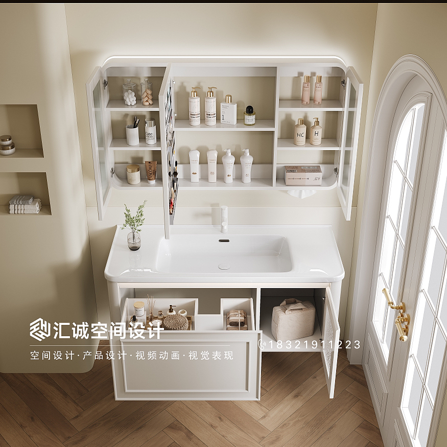 法式浴室柜（图ZMzY5NDg4ODYw） - 产品 - 站酷设计师未见山海的夏夏原创素材 - 站酷ZCOOL