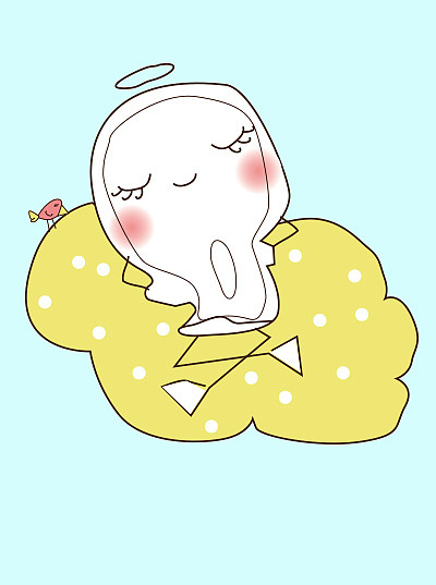 原创卫生巾卡通