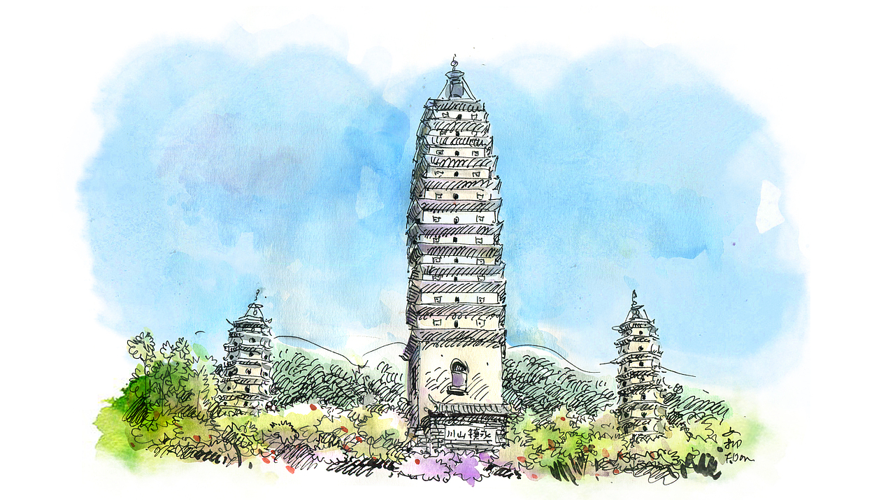 大理手绘地图【文抑】