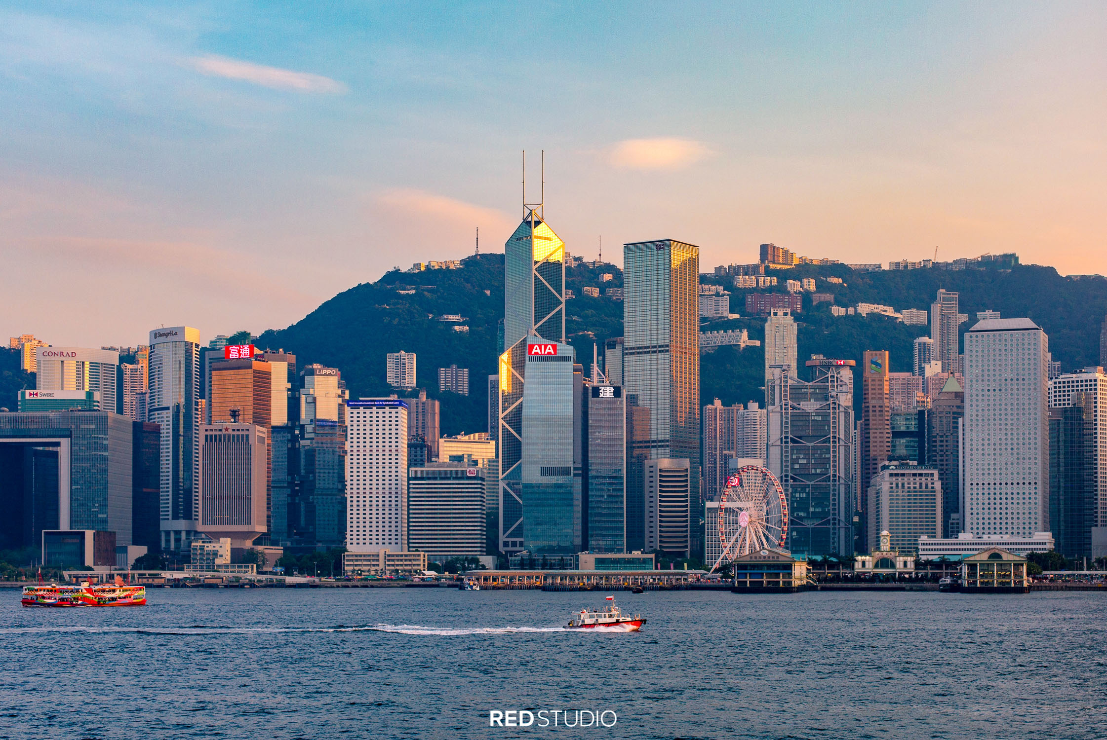 香港维多利也唯美城市夜景桌面壁纸-壁纸图片大全