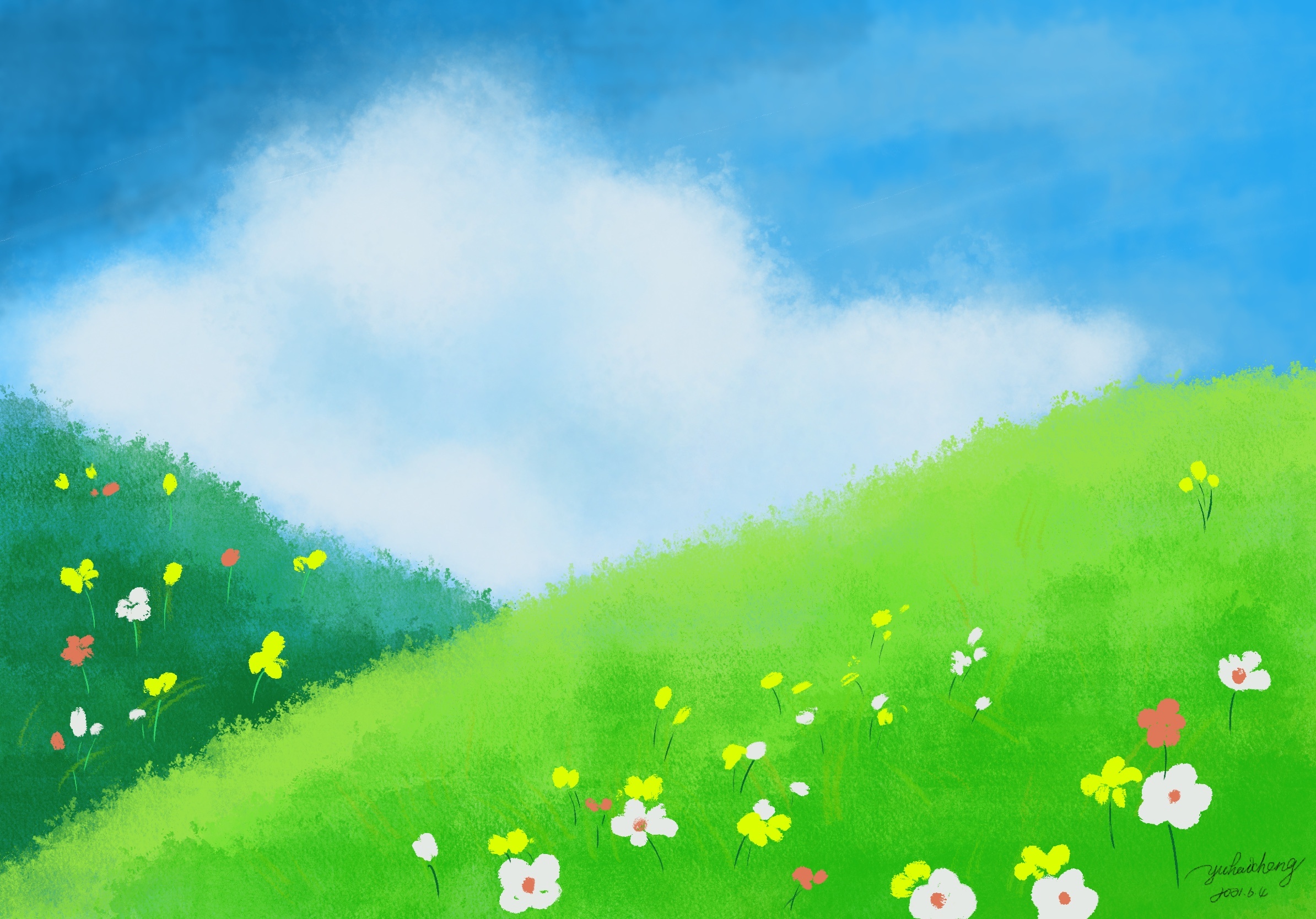 ipad procreate|插画|创作习作|翩跹君王 - 临摹作品 - 站酷 (zcool)