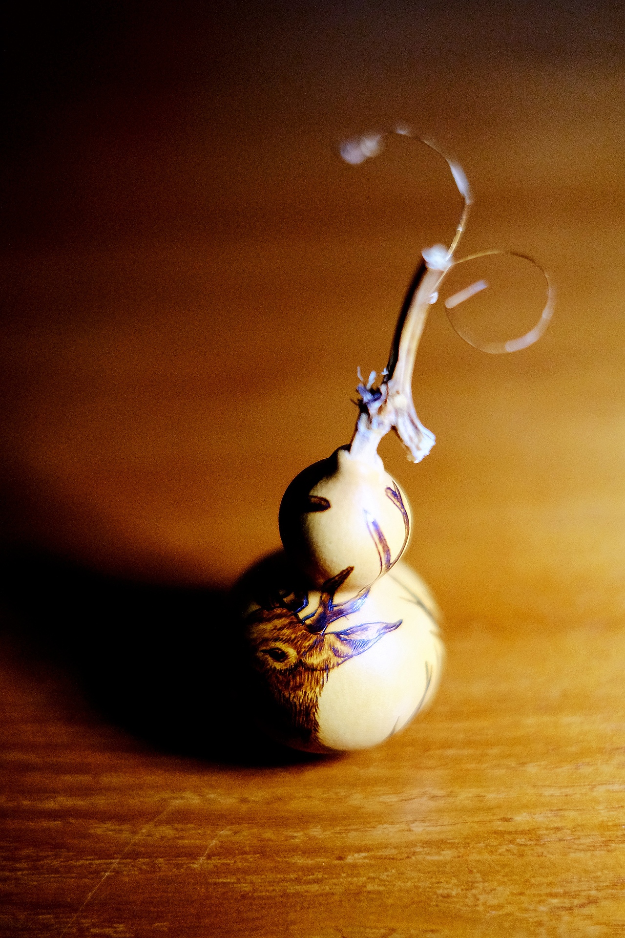 一鹿顺风，葫芦烙画（图ZMjQ3MzM0NDc2） - 其他 - 站酷设计师SamRock原创素材 - 站酷ZCOOL