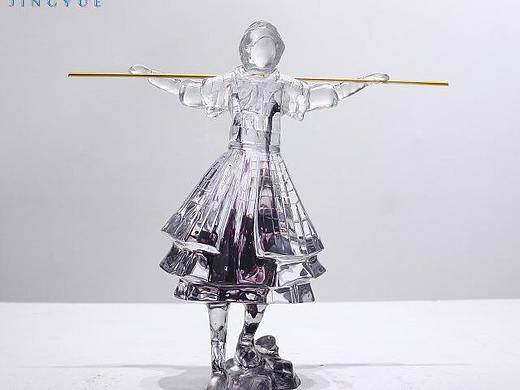 人物摆件抽象透明艺术品齐天大圣孙悟空弥勒佛摆件