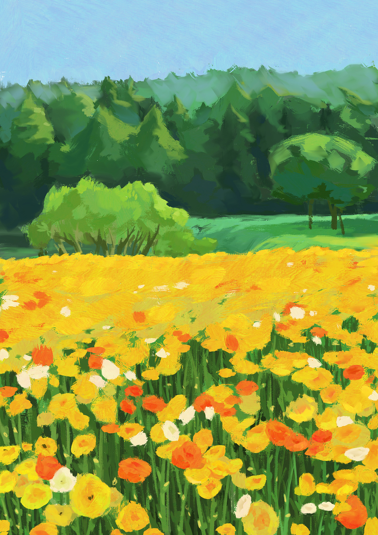 山野小花花|插画|创作习作|dosaki - 原创作品 - 站酷 (zcool)