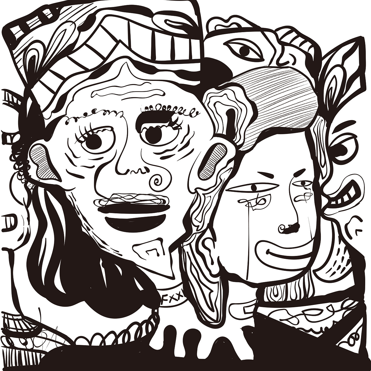 人物涂一涂（圖ZMTk2NTY0MzM2） - 創(chuàng)作習作 - 站酷設計師阿菜來了原創(chuàng)素材 - 站酷ZCOOL