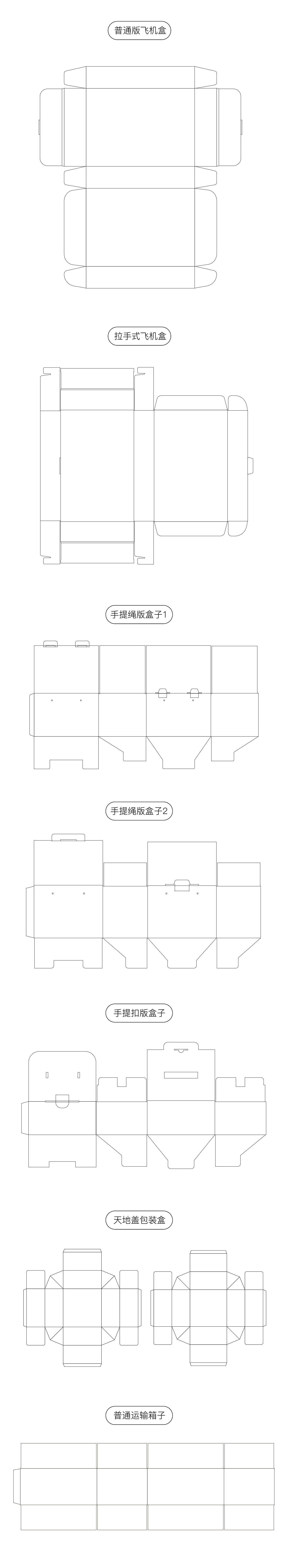 包装盒展开图（图ZMjM1OTc2MTIw） - 包装 - 站酷设计师小小姑娘大大智慧原创素材 - 站酷ZCOOL