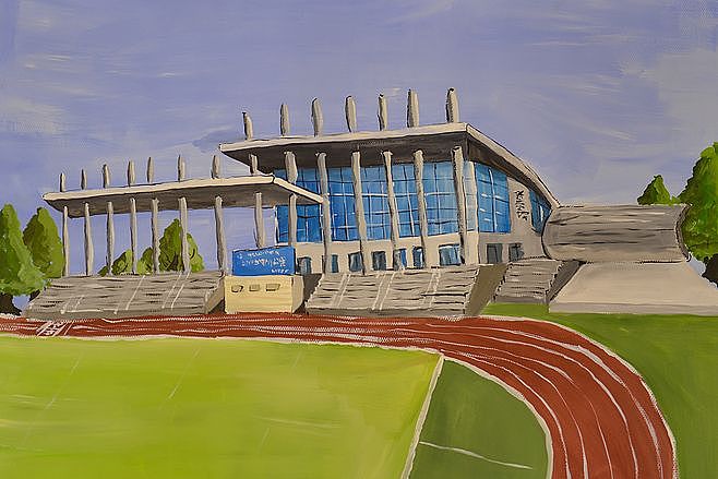手绘邢台职业技术学院（图ZMTAyMDUwMzYw） - 绘画 - 站酷设计师小伍達芬歧原创素材 - 站酷ZCOOL