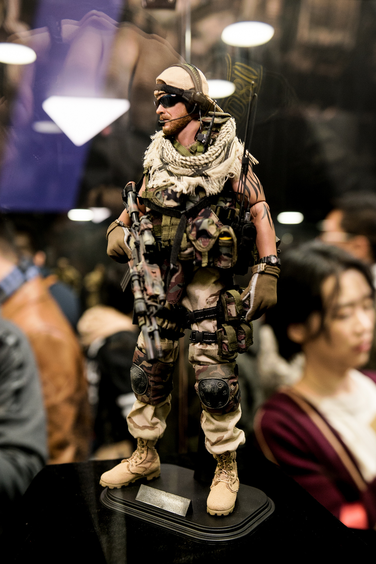 damtoys绿色贝雷帽特种部队兵人玩偶上海wf会场拍摄