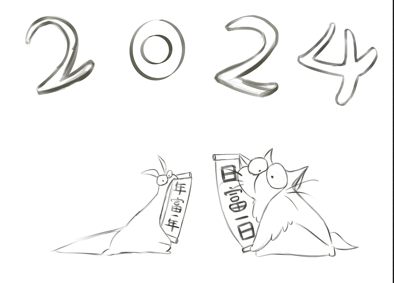 临摹动画线稿 希望可以学到更多东西