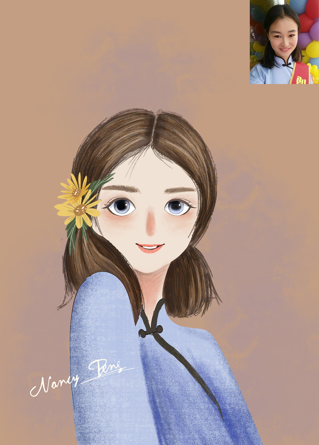 原创手绘 手绘头像 人物形象