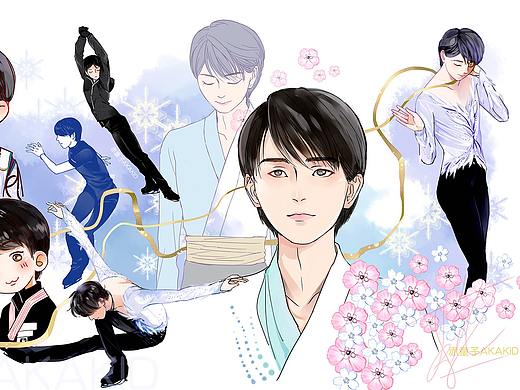 【插画】羽生结弦（个人主页-ZMzczMjcxMjg=） - 创作习作 - 站酷设计师赤童子原创素材 - 站酷ZCOOL