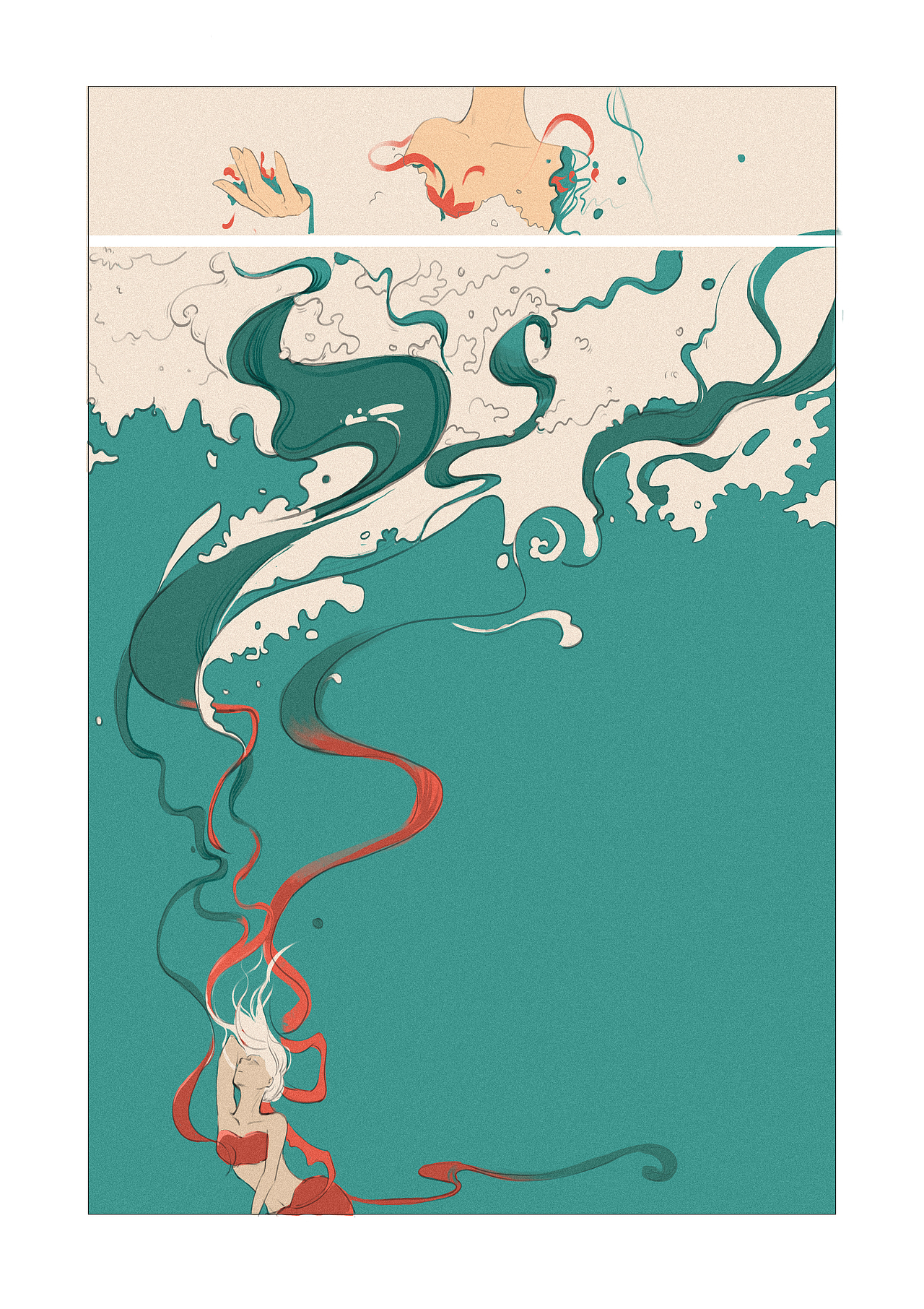 涟漪|插画|创作习作|老徐428_原创作品-站酷(zcool)