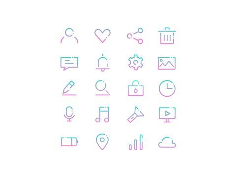 渐变icon