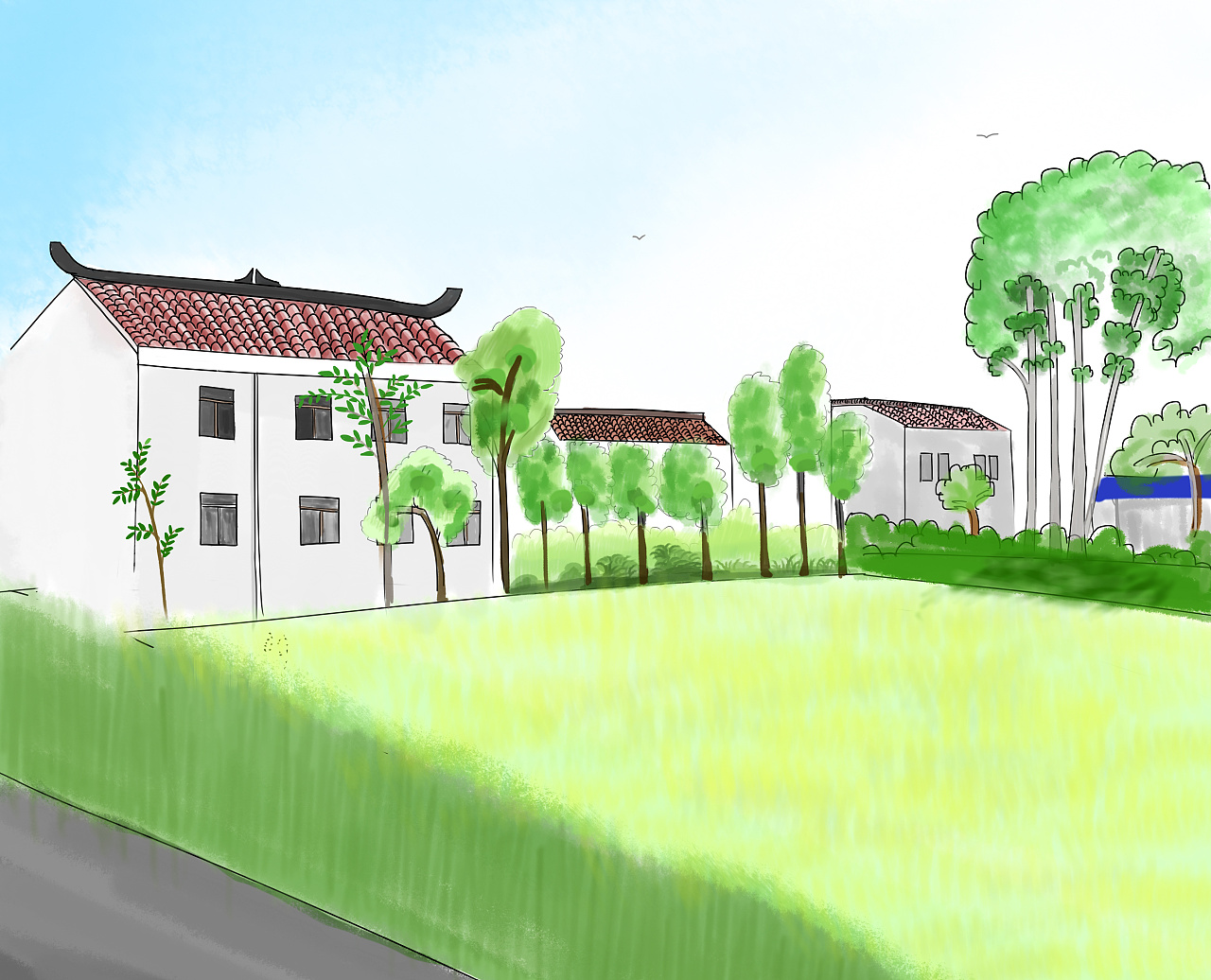 家乡二板绘|插画|插画习作|紫苏方糖 - 原创作品 - 站酷 (zcool)