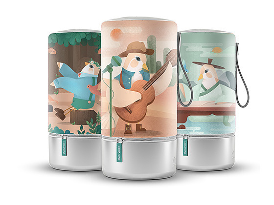 zipp音响插图设计《自由之歌》（图ZMTMyOTM1NTky） - 艺术插画 - 站酷设计师小梓子原创素材 - 站酷ZCOOL