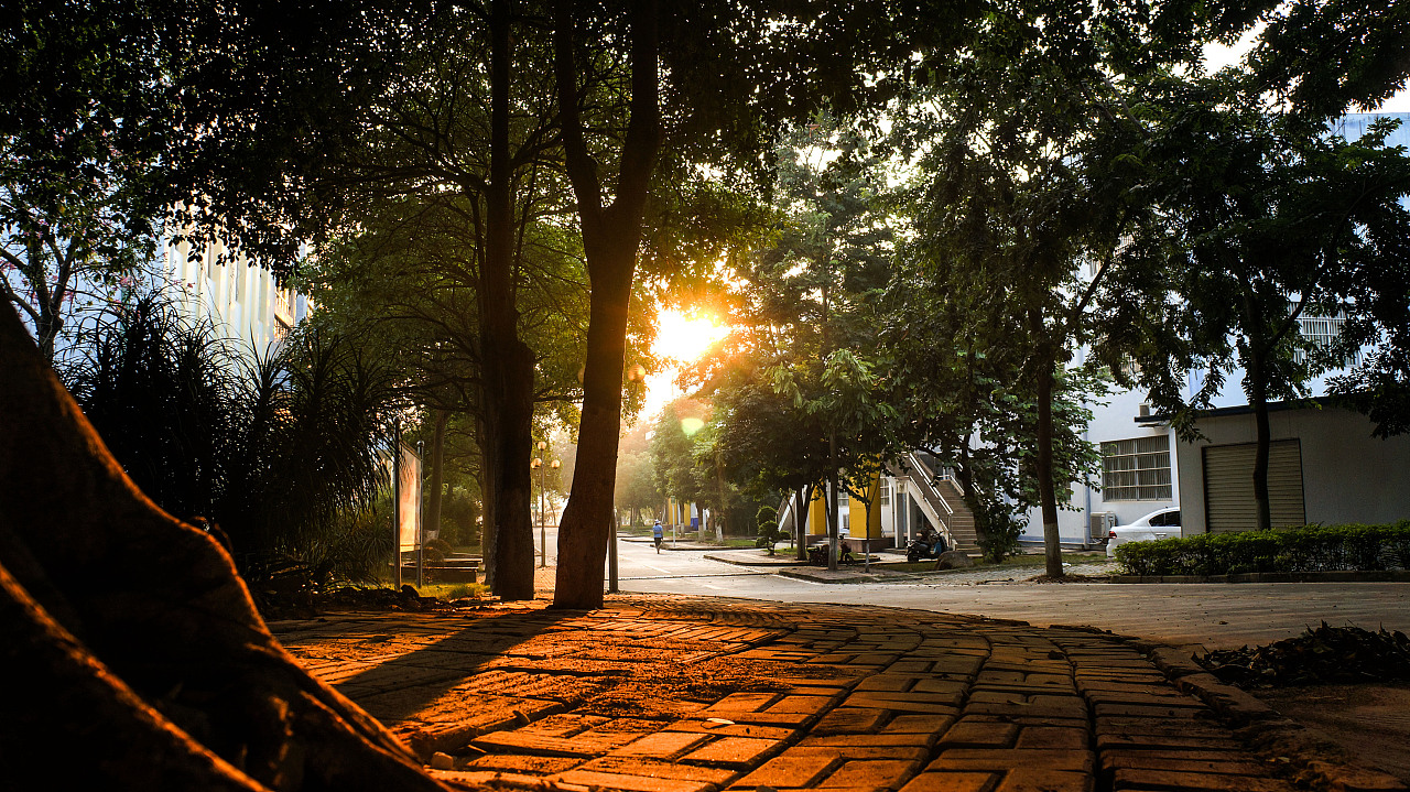 清晨第一缕晨光