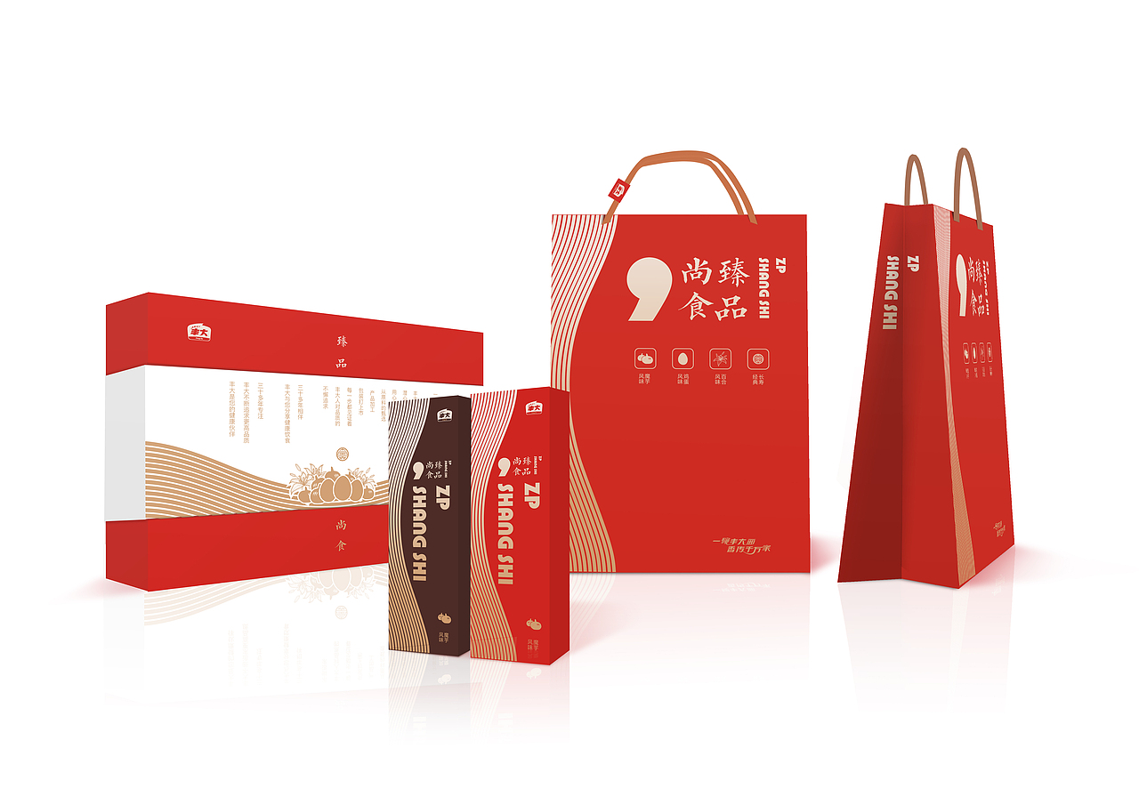 丰大包装一周目 学习站酷一位cdr大神的版式做的设计