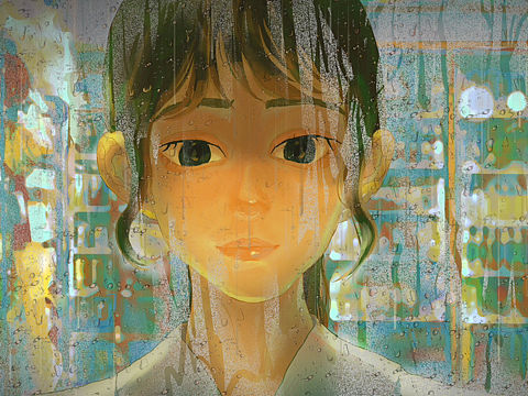便利店似乎是躲雨的好去处