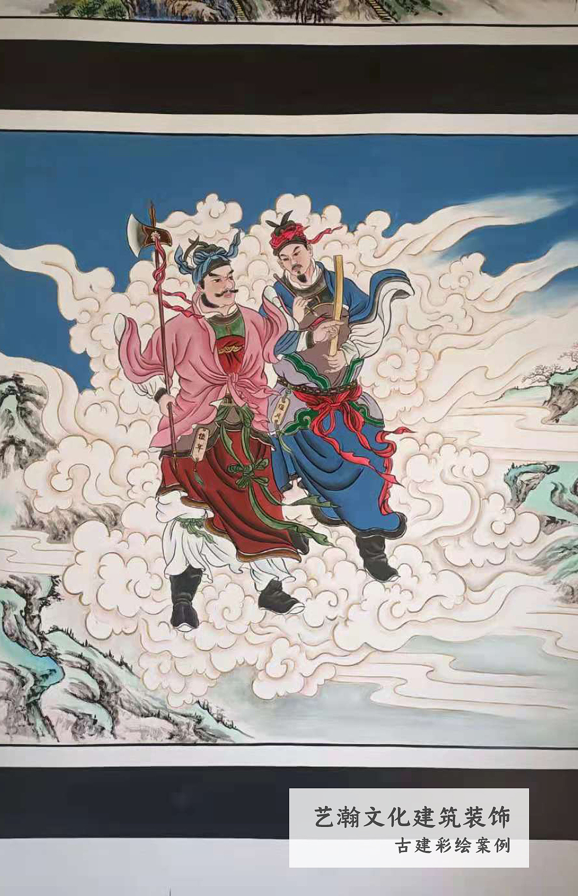 【山西古建筑彩绘】古建彩绘壁画案例|纯艺术|绘画|大艺术家王多多