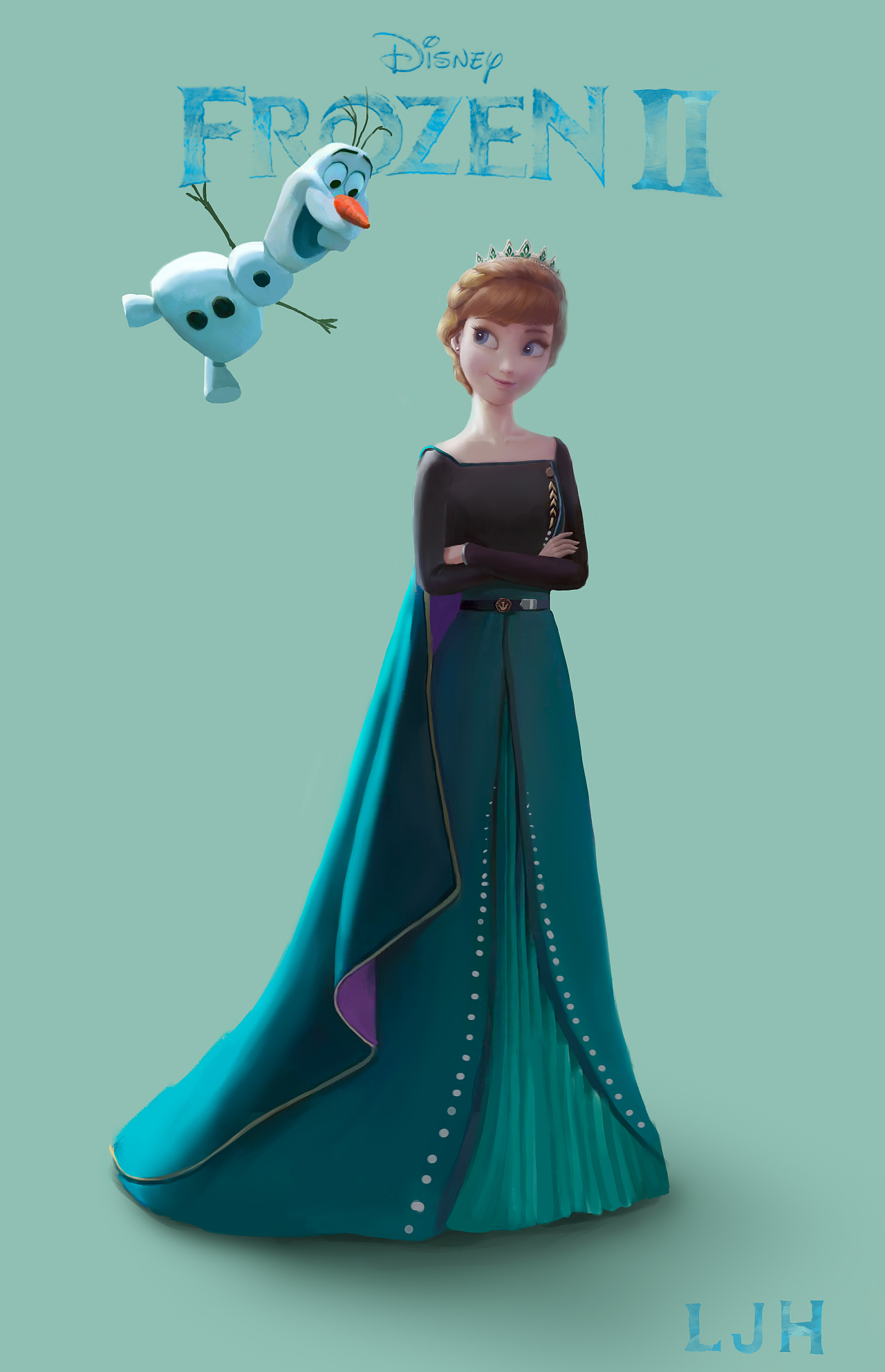 冰雪奇缘安娜和雪宝