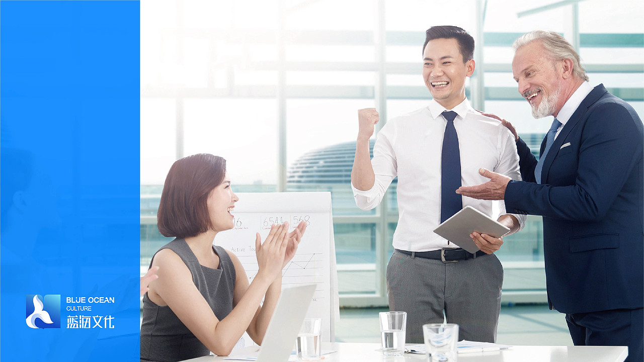 蓝海文化公司LOGO展示